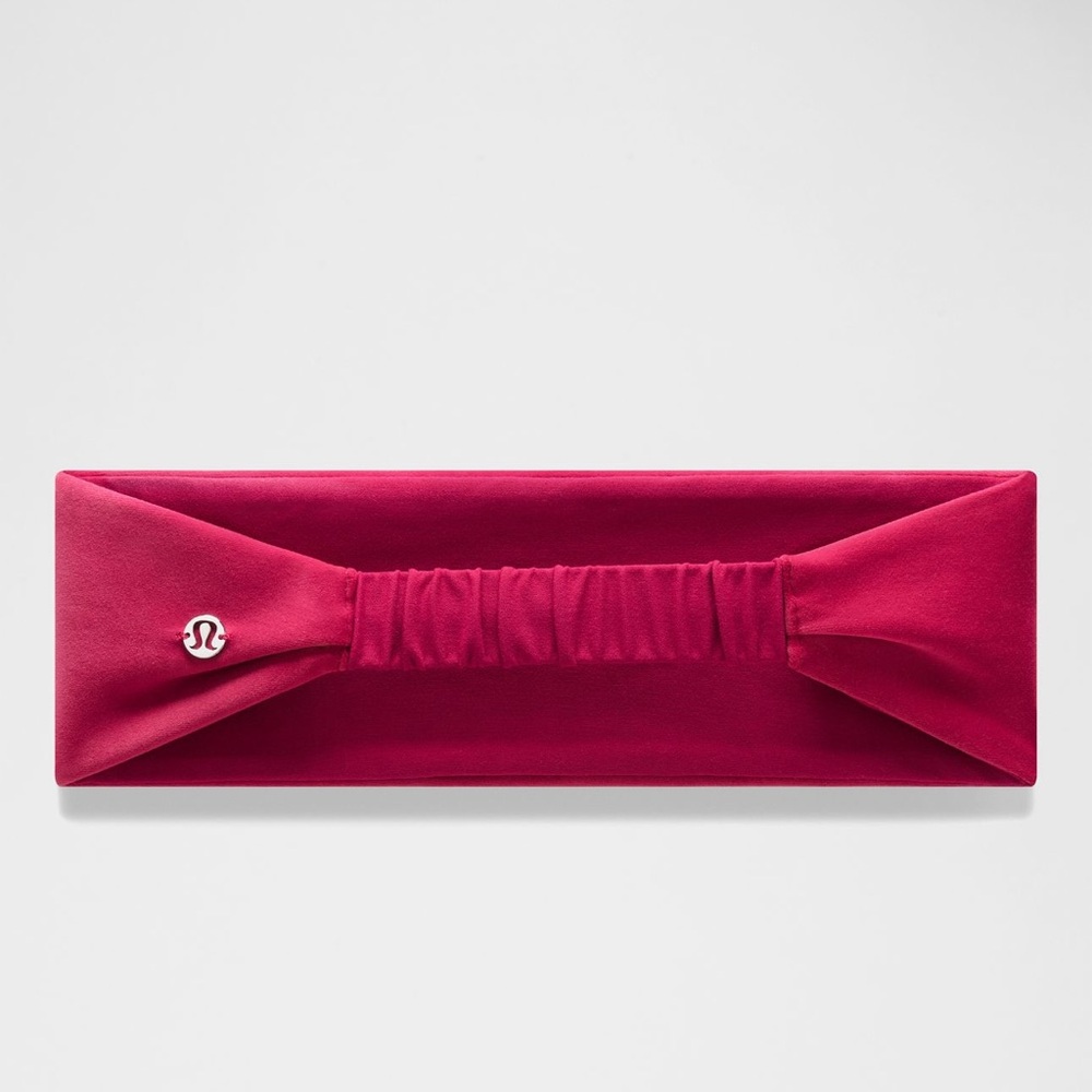 NWT Lululemon Women’s Velour Headband Berry Rumble